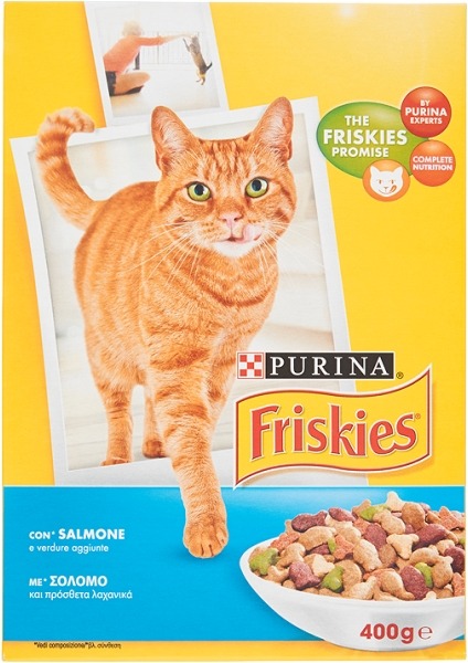 friskies crunchies salmon/vegetables gr.400